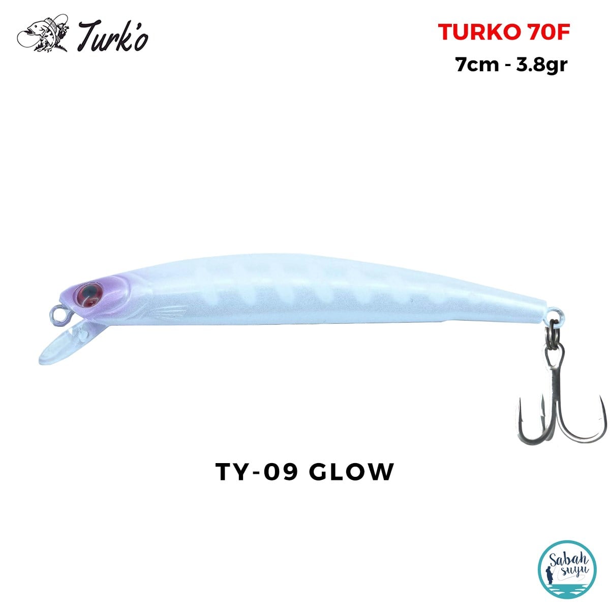 Turko 70mm 3.8gr Maket Balık TY-09 Glow