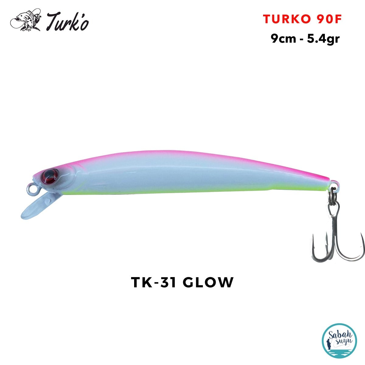 Turko 90mm 5.4gr Maket Balık TK-31 Glow