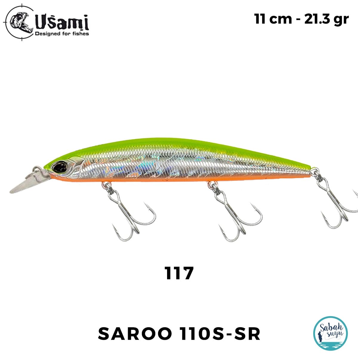 Usami Saroo 110S-SR 21.3gr Maket Balık #117