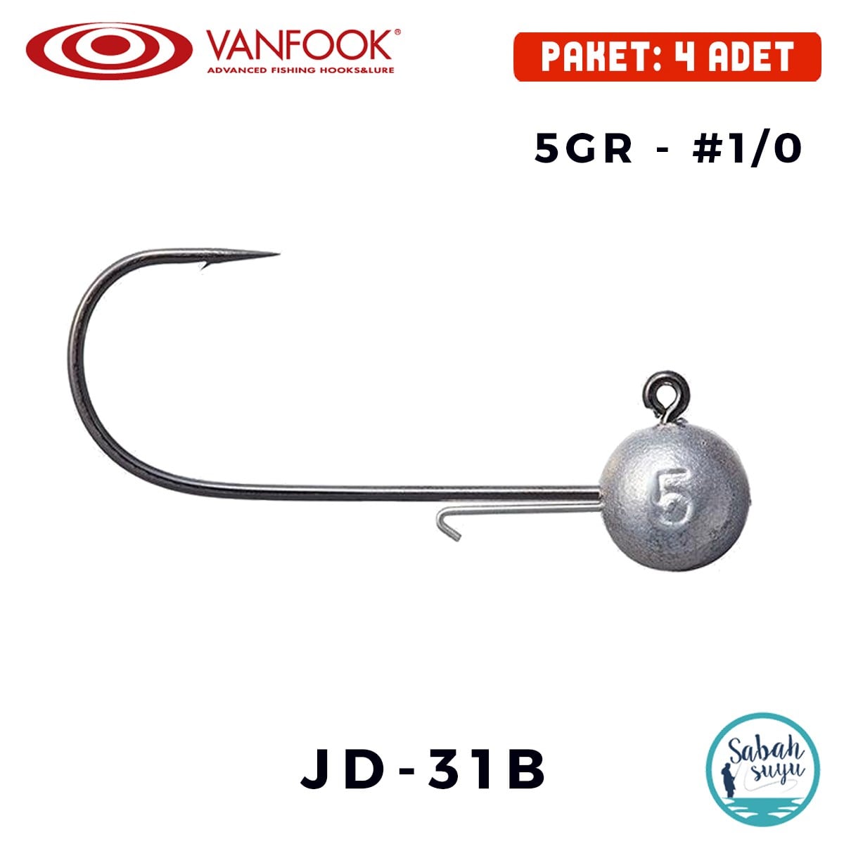 Vanfook JD-31B Jighead 5gr #1/0