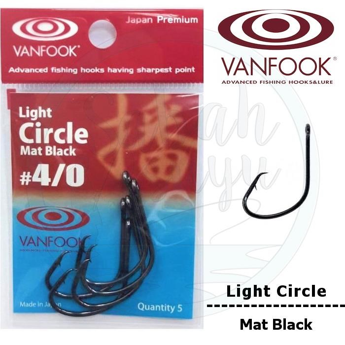 Vanfook Light Circle İğne Mat Black #4/0