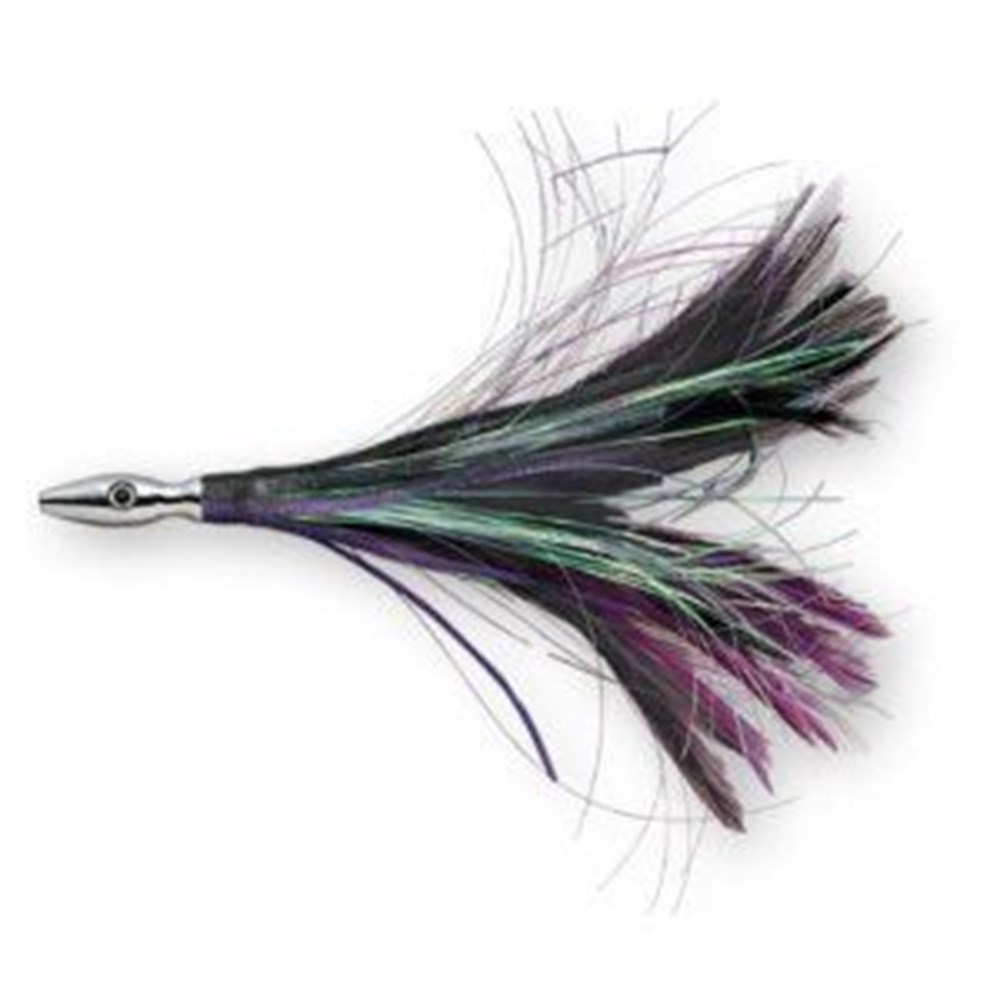 Williamson Flash Feather Rigged 04 Tüylü Sahte 102mm BLKPRPL