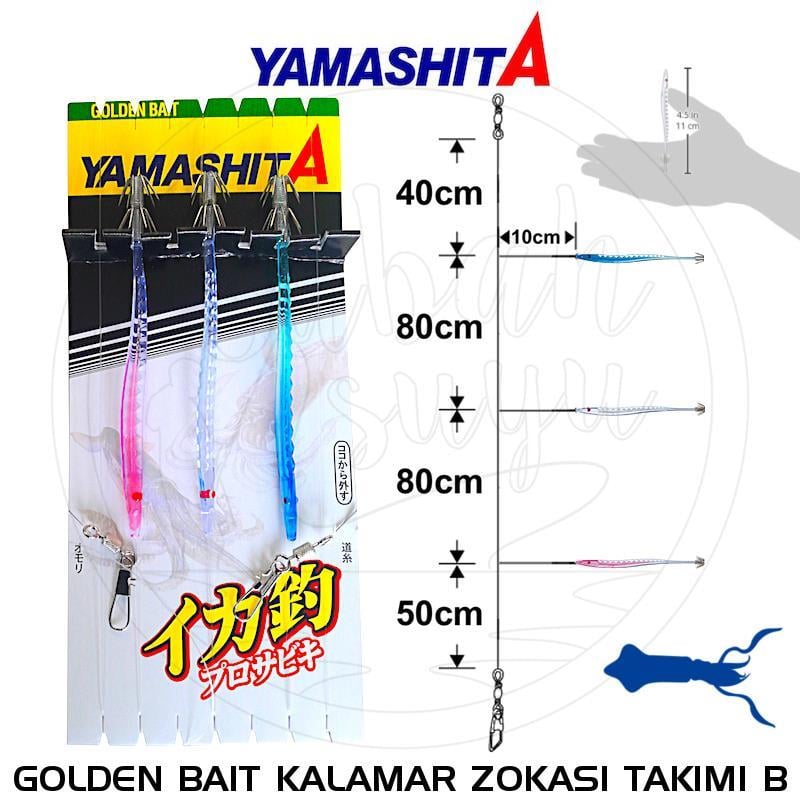 Yamashita Köstekli Kalamar Zokası Takımı 11cm Type B