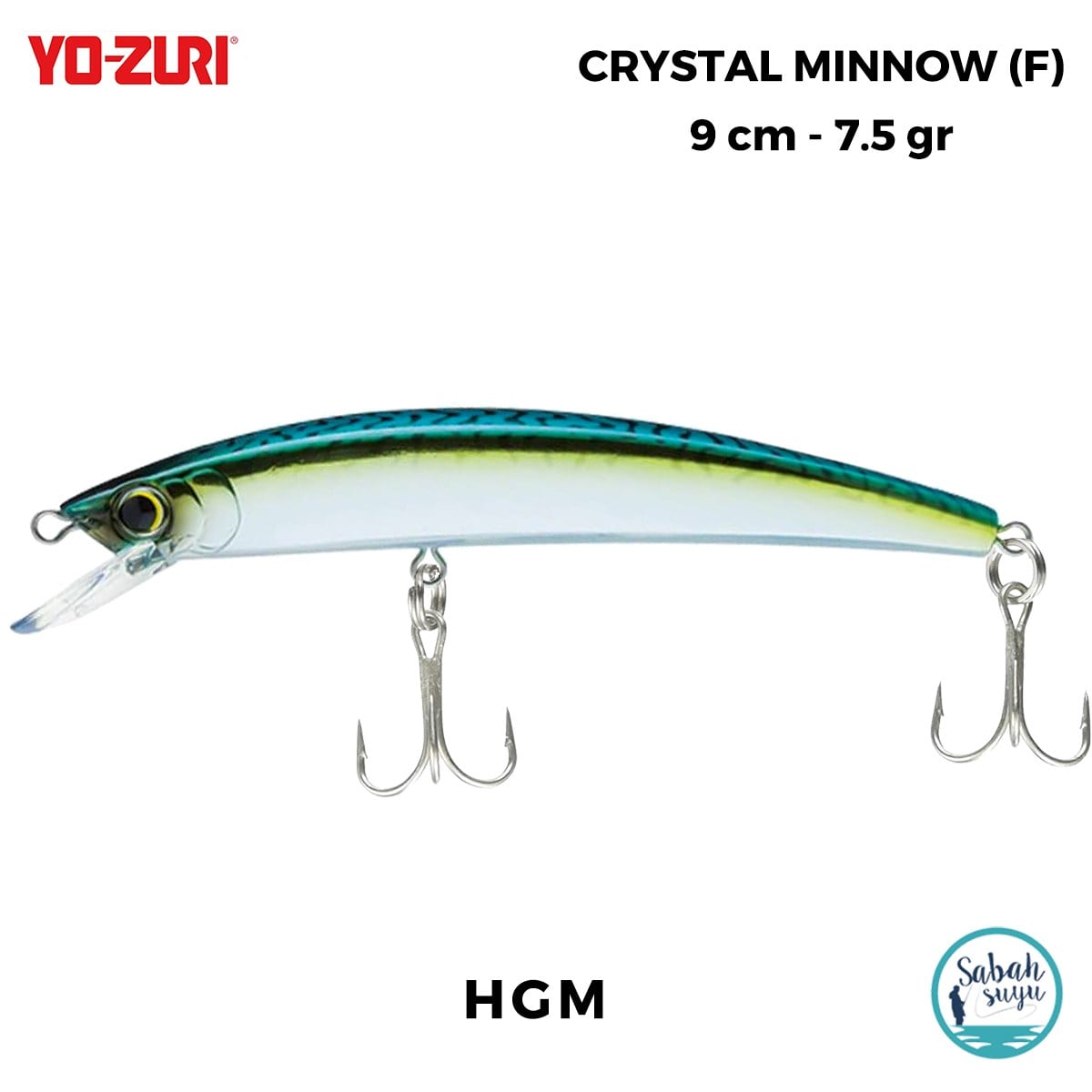 Yozuri Crystal Minnow F 1123 9cm 7.5gr Maket Balık HGM