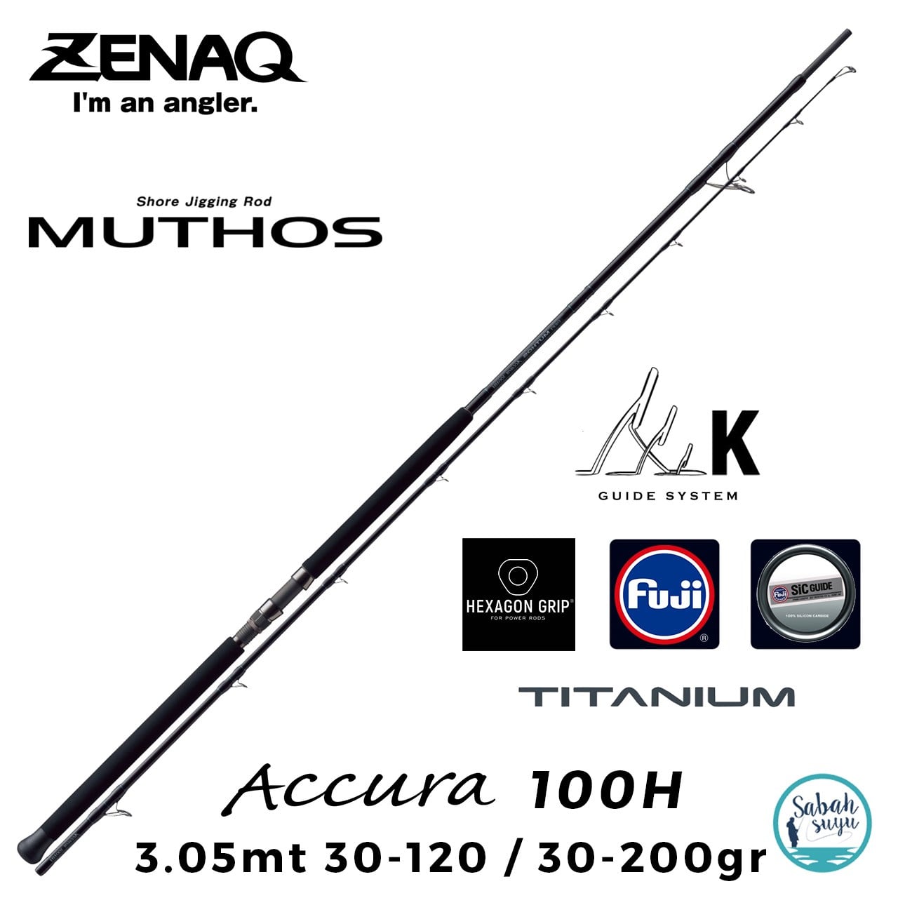 Zenaq Defi Muthos Accura 100H (K) 305cm 30-120 / 30-200gr Shore Jigging Kamış