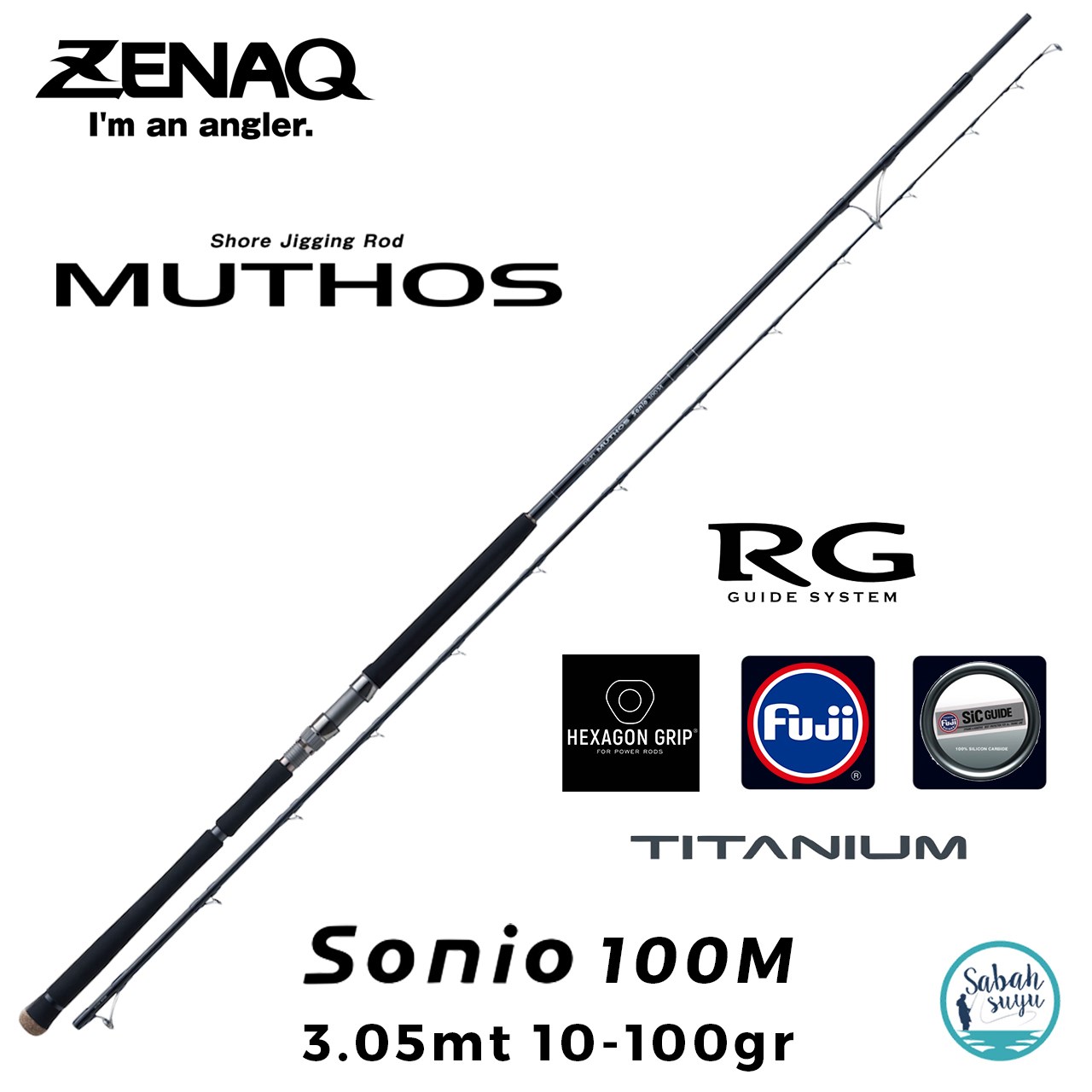 Zenaq Defi Muthos Sonio 100M (RG) 305cm 10-100gr Shore Jigging Kamış