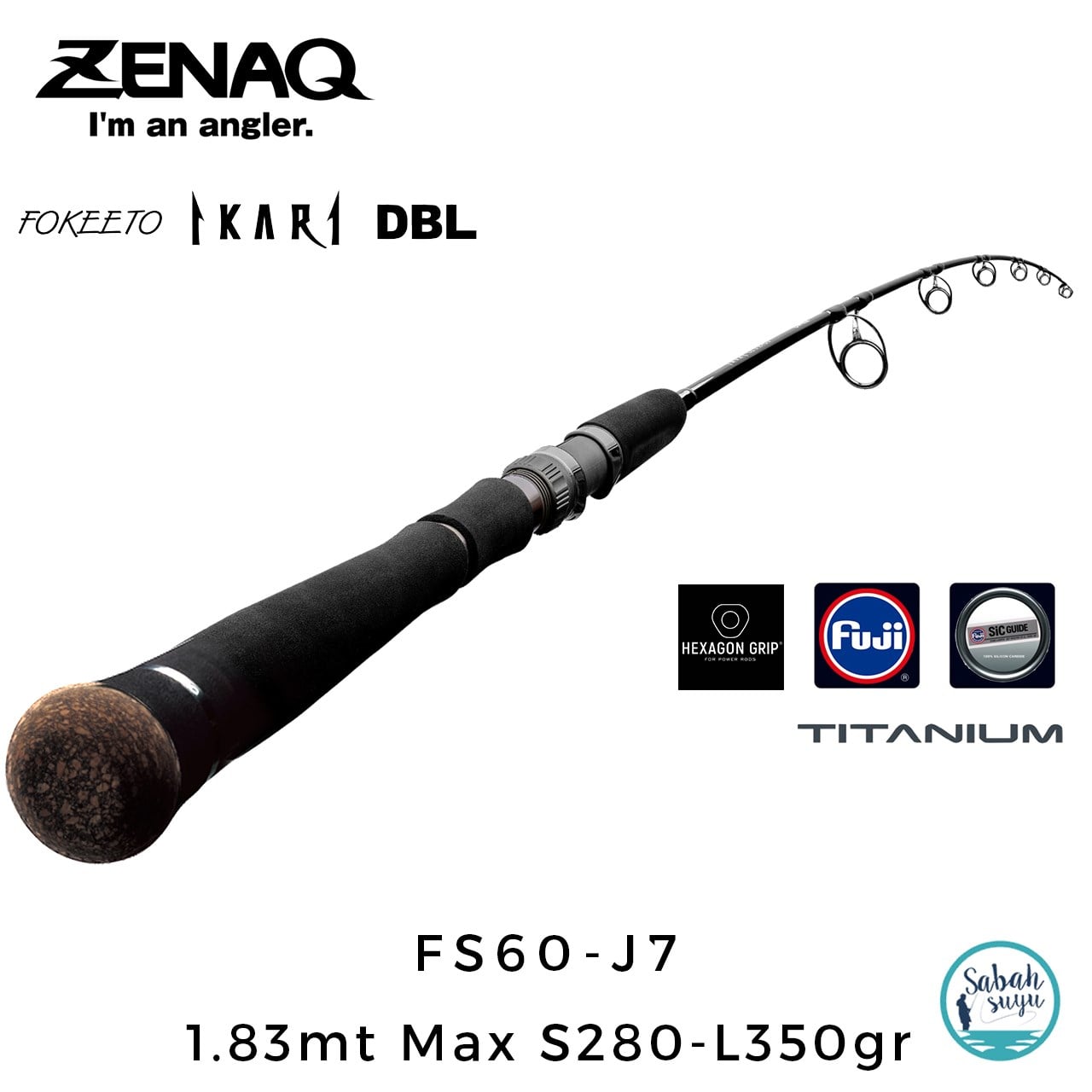 Zenaq Fokeeto DBL FS60-J7 İkari 1.83mt Max S280-L350gr (1P) Jigging Kamış