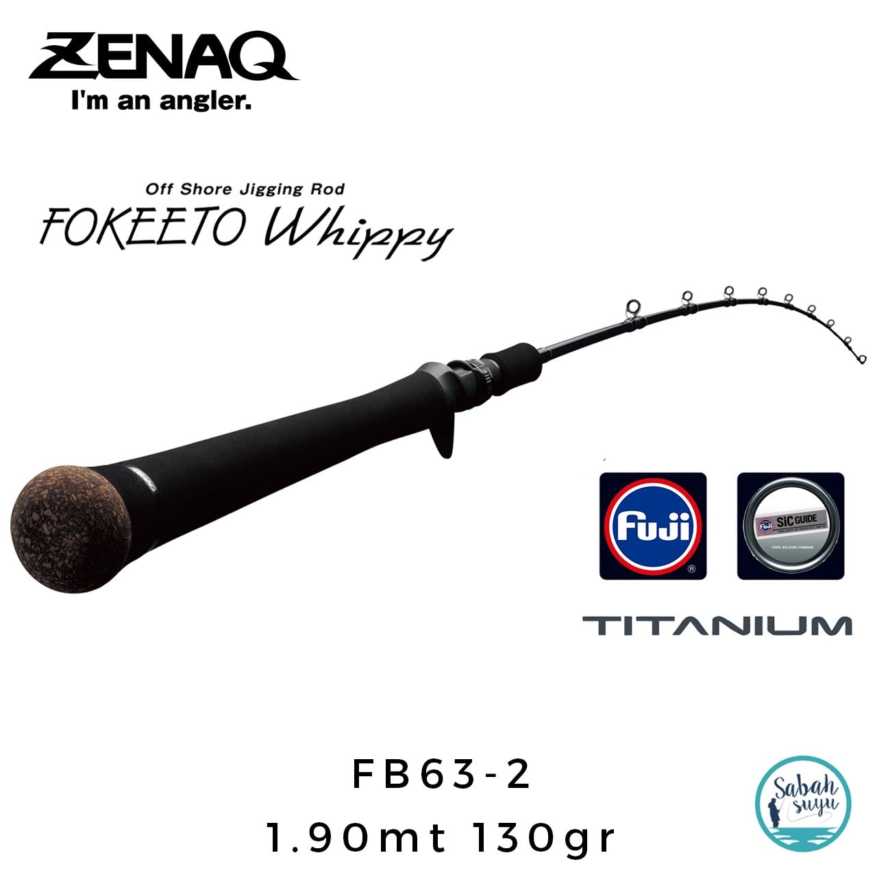 Zenaq Fokeeto Whippy FB63-2 190cm 130gr Tetikli Jigging Kamış