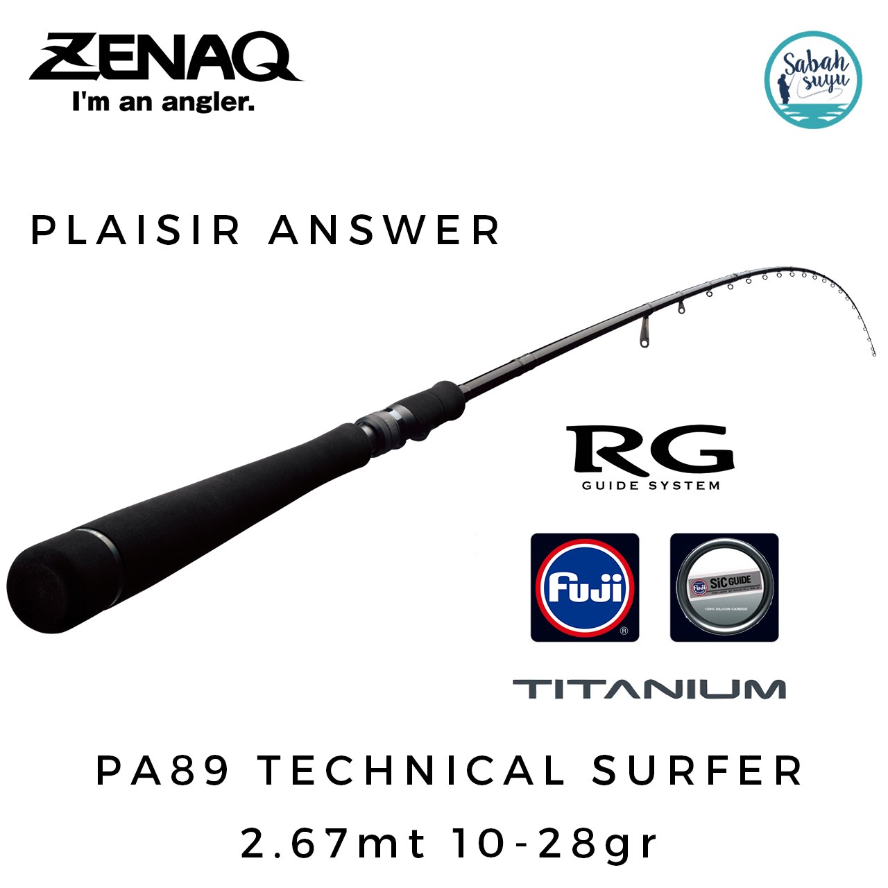 Zenaq Plaisir Answer PA89 Technical Surfer (RG) 267cm 10-28gr Spin Kamış