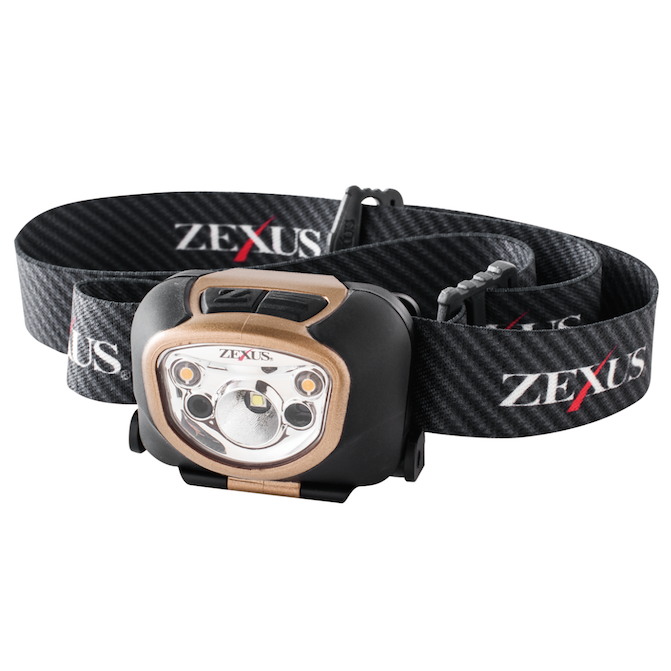 Zexus ZX-280 AG Led Kafa Lambası Altın/Siyah