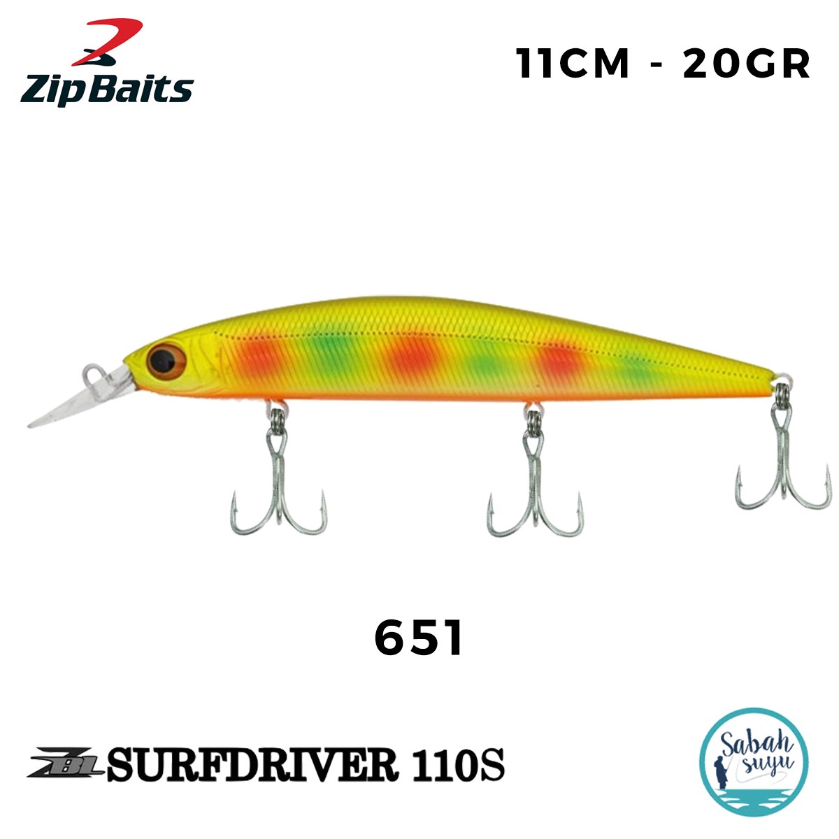 Zip Baits Surf Driver 110S Mag Drive 11cm 20gr No:651 Maket Balık