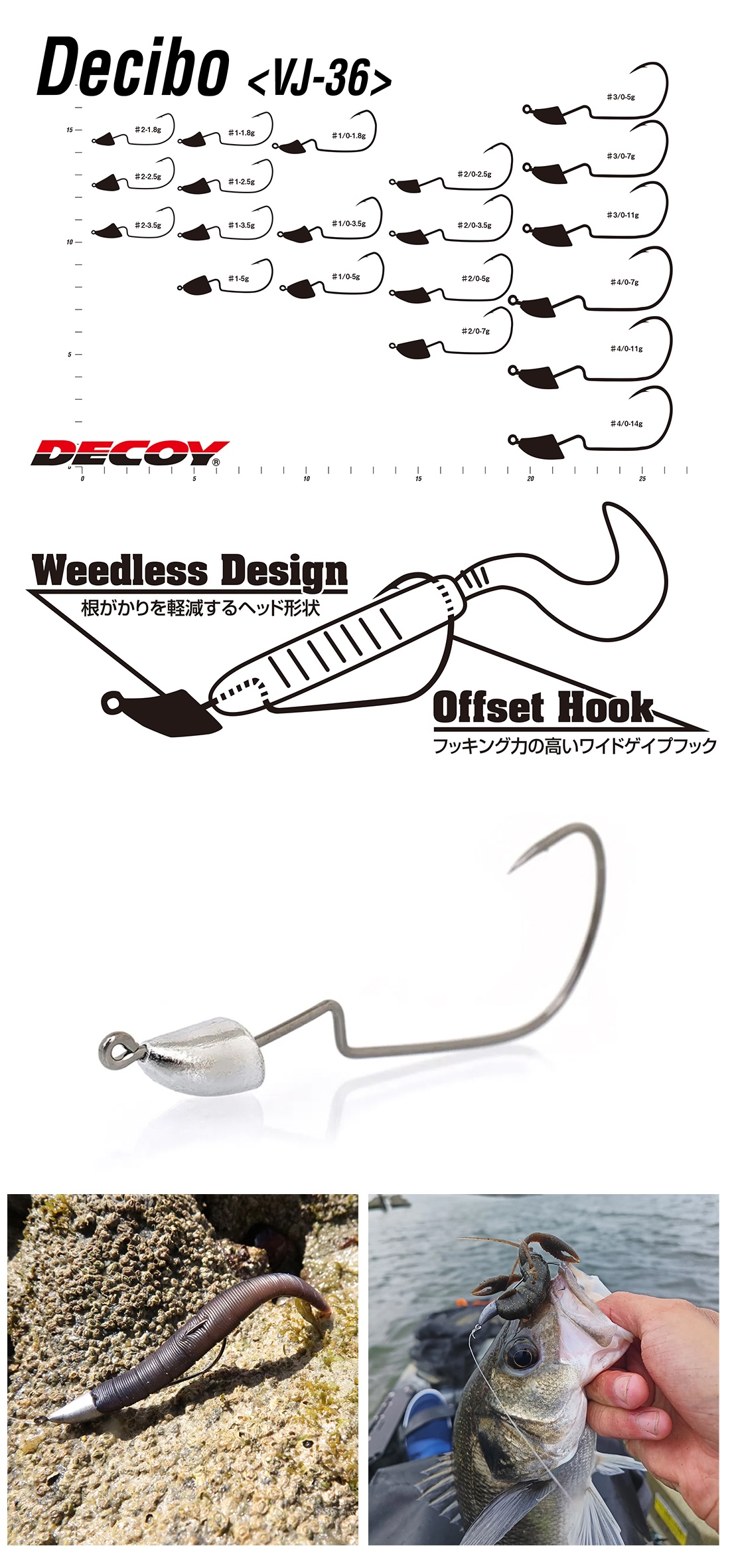 Decoy VJ-36 Decibo Jighead 1.8gr #1 BN