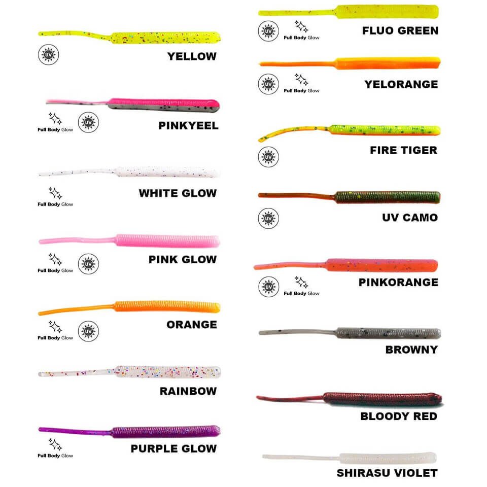 Fujin Baby Worm LRF Silikon 5.2 cm – Esnek yapı, doğal aksiyon ve yüksek performans