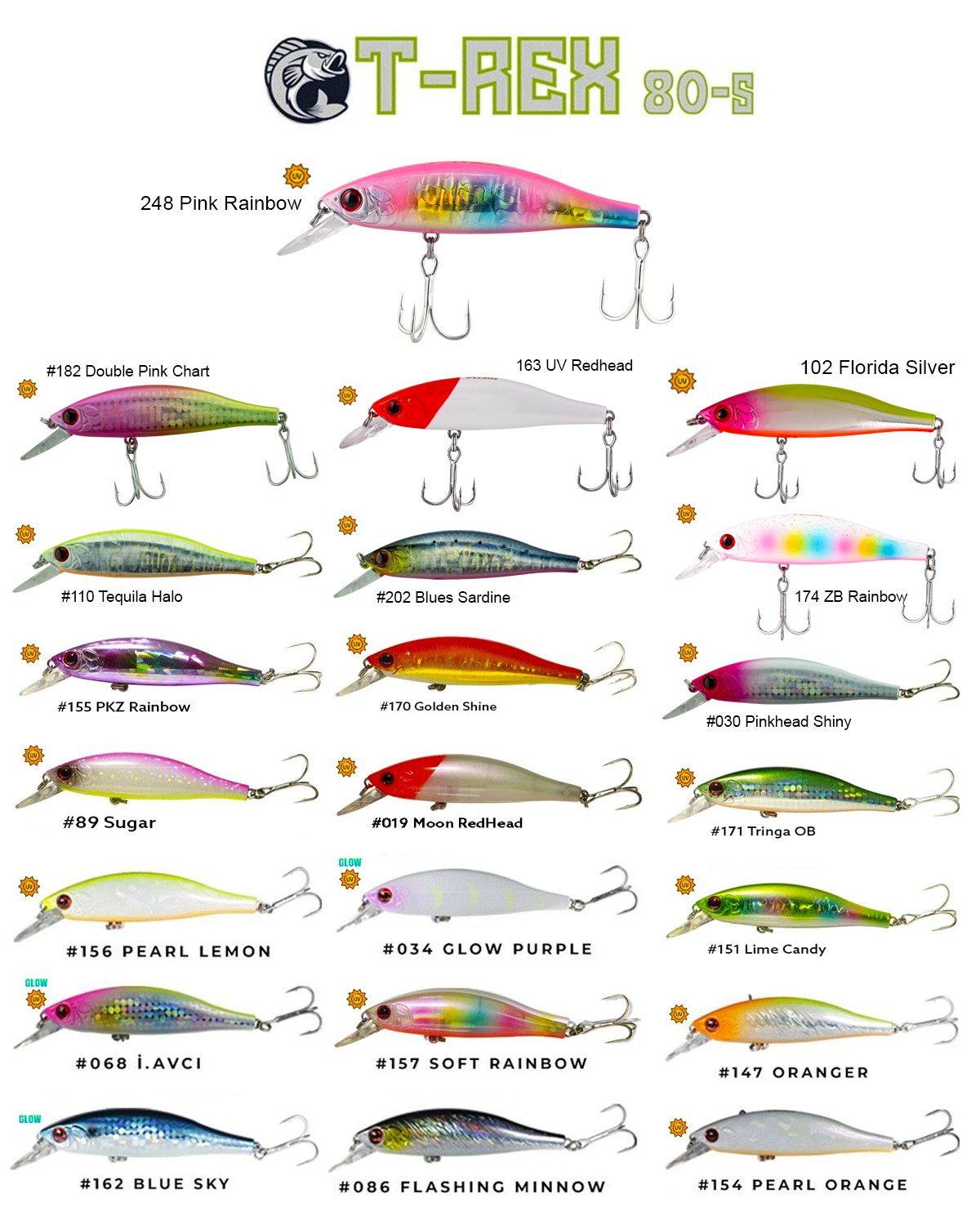 Fujin T-Rex 80S 11gr 80mm Maket Balık – slow sinking, spin yem