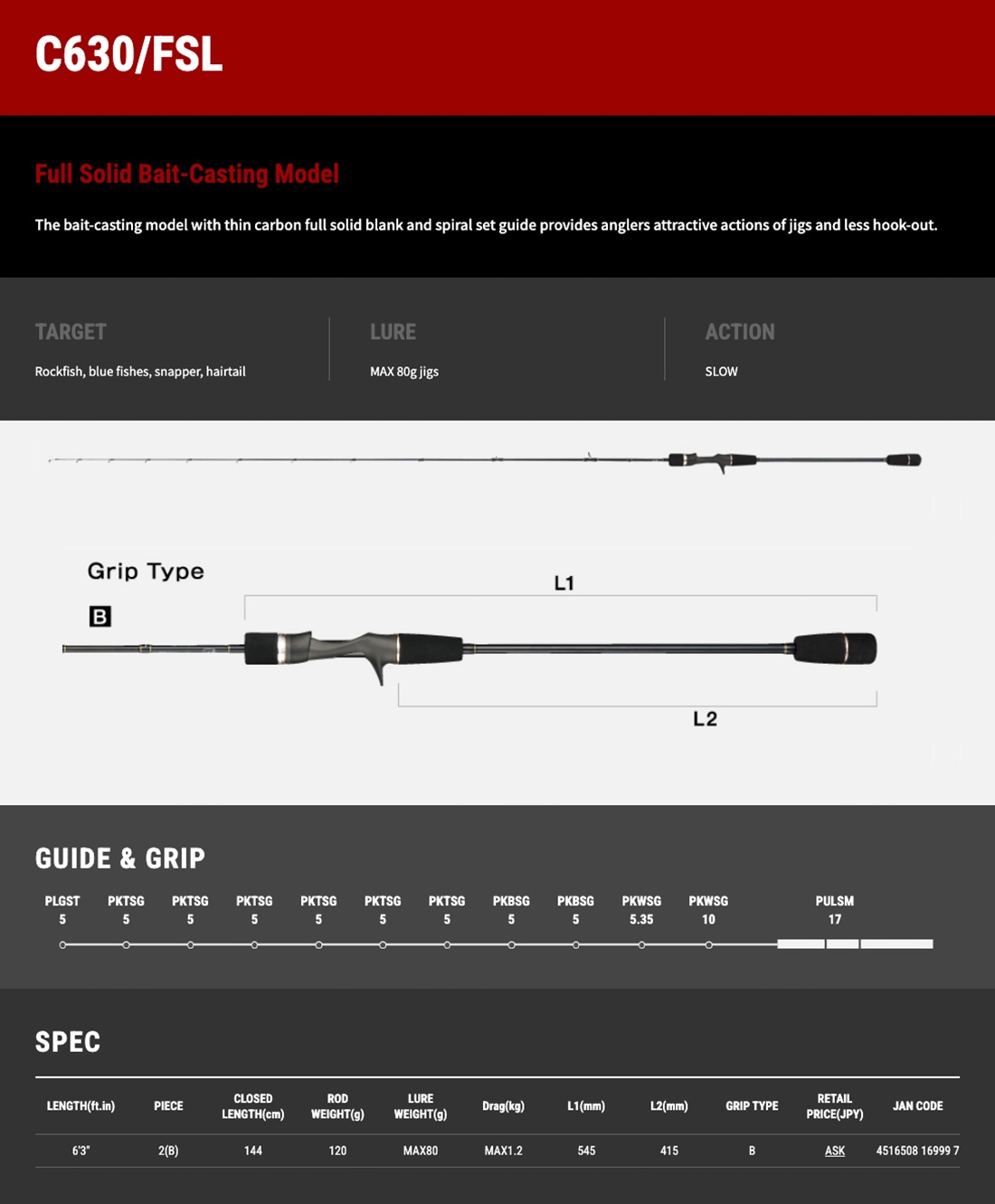 Tailwalk SSD SLJ C630/FSL