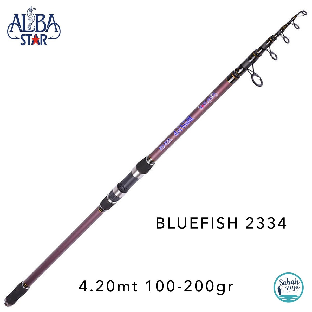 Albastar 2334 Bluefish 4.20mt 100-200gr Teleskopik Surf Kamış