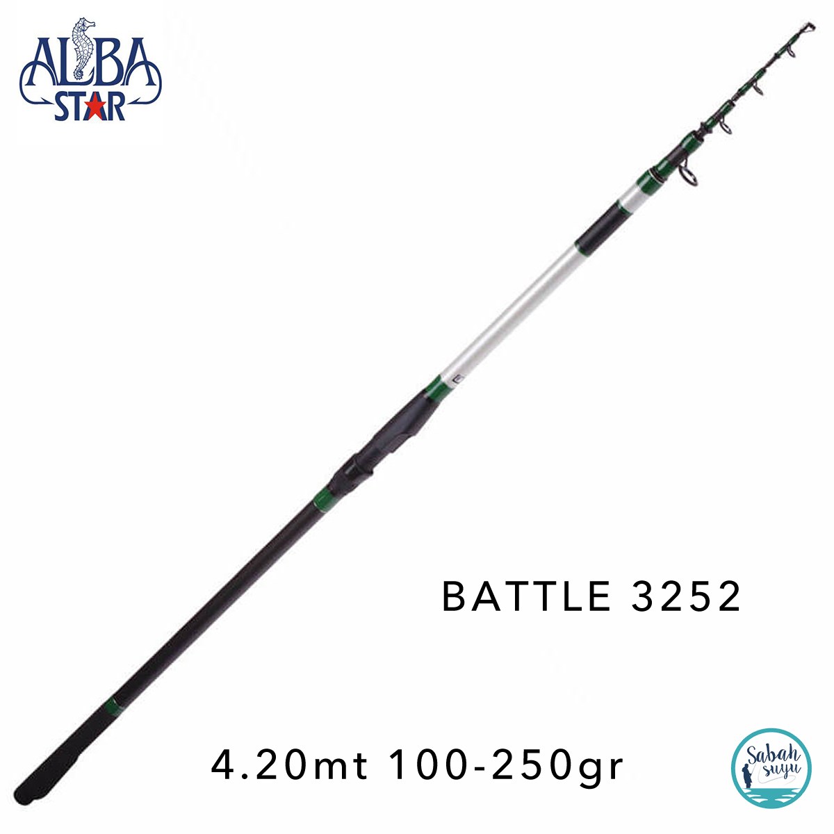 Albastar 3252 Battle 4.20mt 100-250gr Teleskopik Surf Kamış