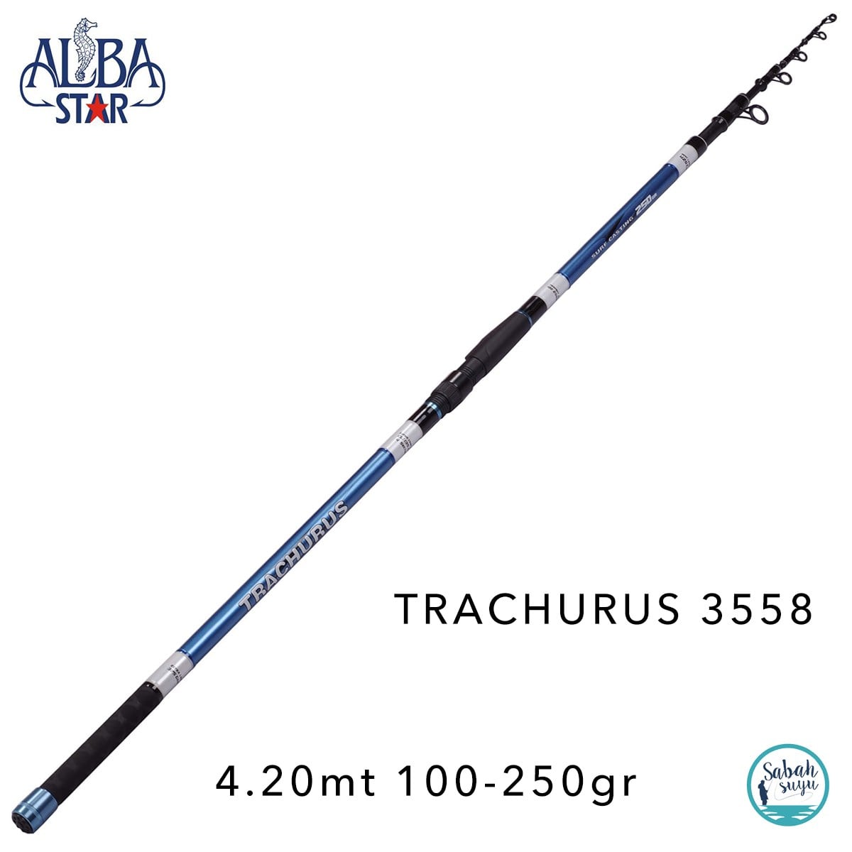 Albastar 3558 Trachurus 4.20mt 100-250gr Teleskopik Surf Kamış