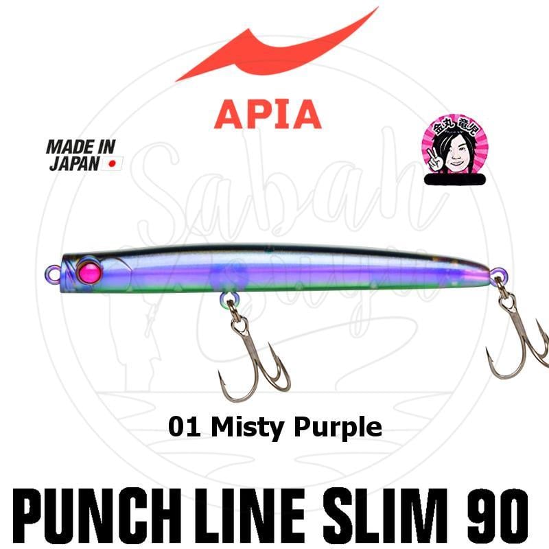 Apia Punchline Slim 90 12gr Sahte Balık #01 Misty Purple