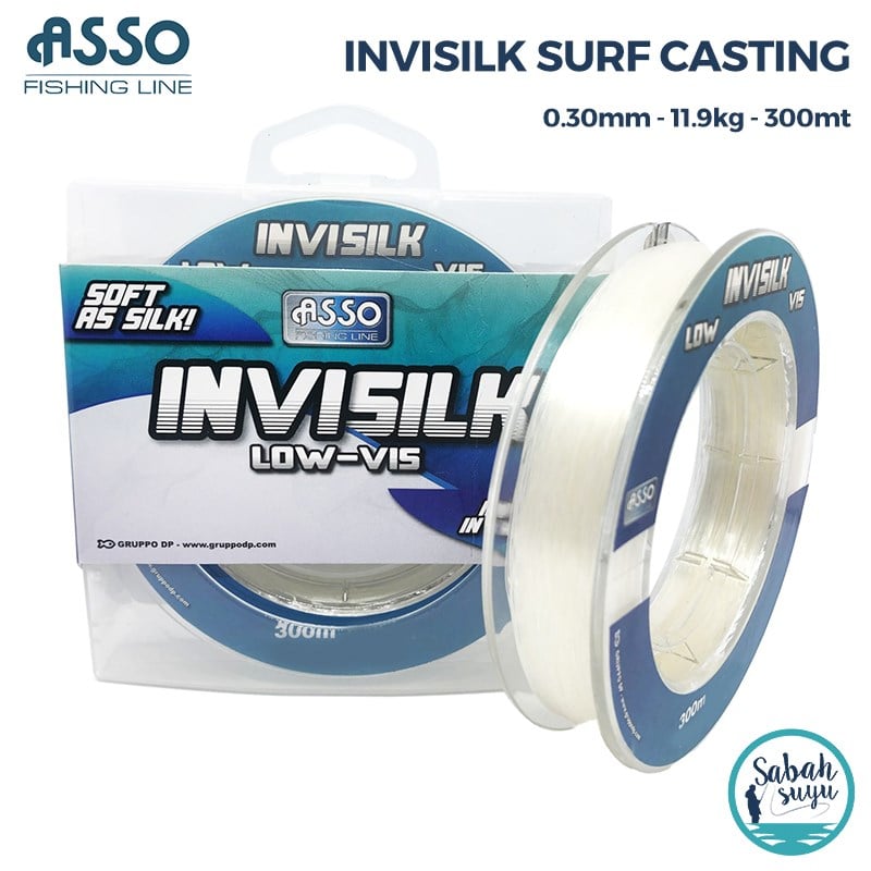 Asso Invisilk Surf Casting 0.30mm 11.9kg 300mt Mono Misina Beyaz