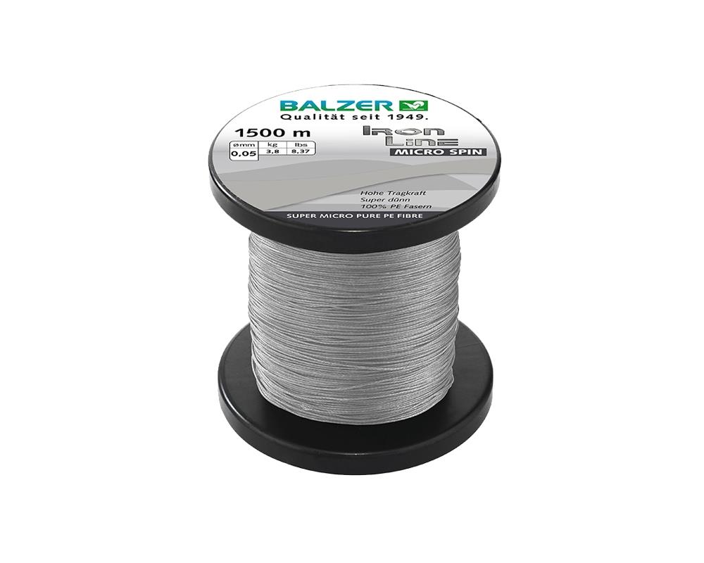 Balzer PE 3X İp Misina 0.05mm 3.8kg 1500mt Gri