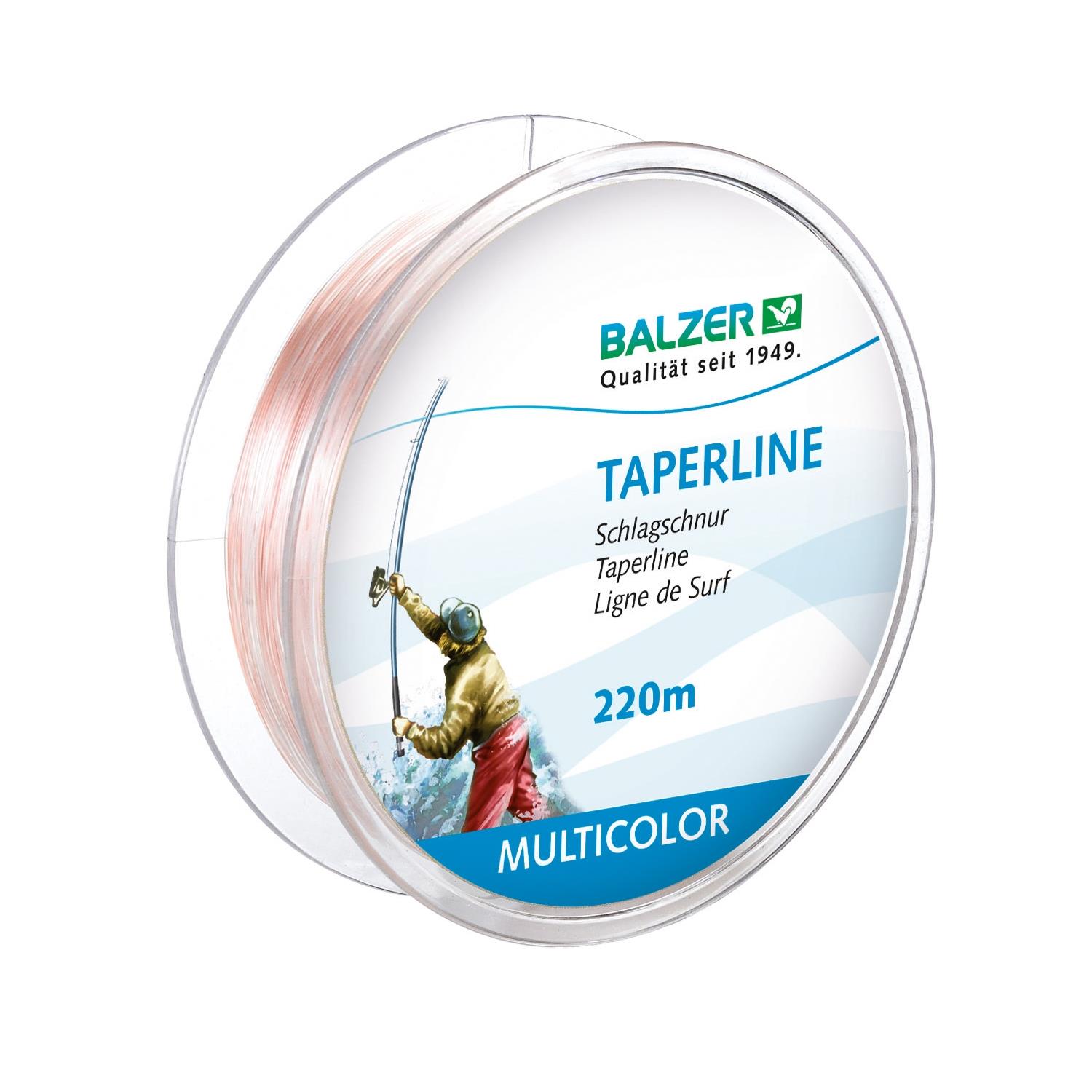 Balzer Taperline Şok Liderli Surf Misina 0.33-0.58mm 220mt Multicolor