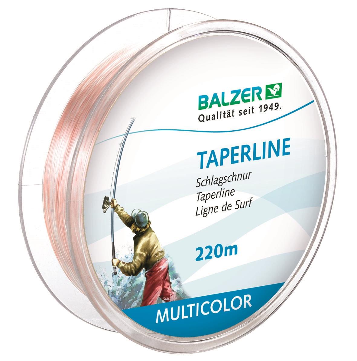 Balzer Taperline Şok Liderli Surf Misina 0.28-0.58mm 220mt Multicolor