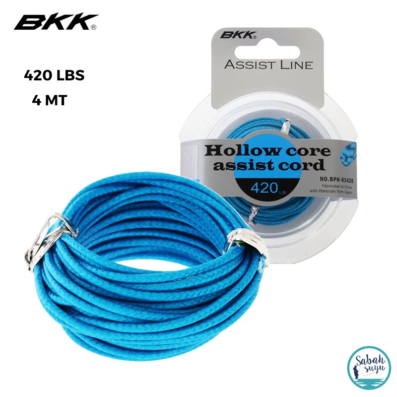 BKK Hollow Core Asist İpi 4mt Mavi 420lb