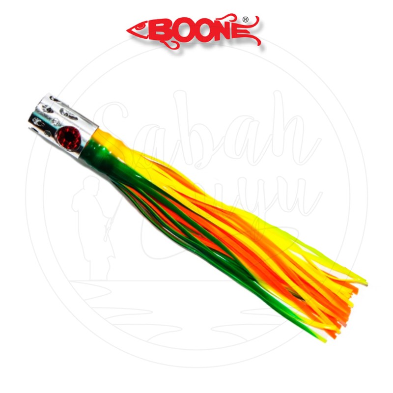 Boone Gatlin Jet Püskül Sırtı Sahtesi 28cm Yeşil/Sarı/Kırmızı