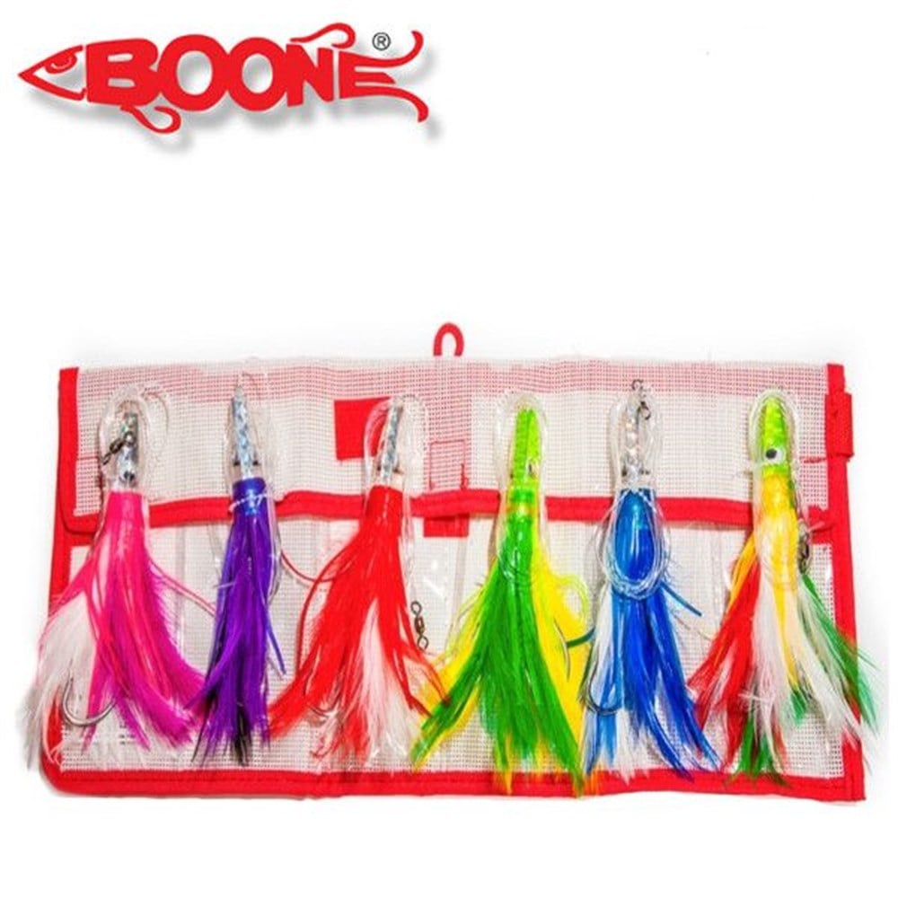 Boone Tuna Treat Tüylü Sırtı Takımı (Tuna Treat Trolling Kit)
