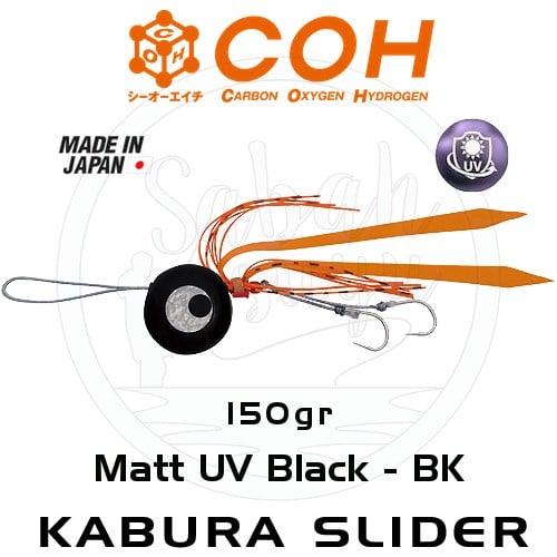 COH Kabura Slider Tai Rubber Jig Suni Yem 150gr. BK