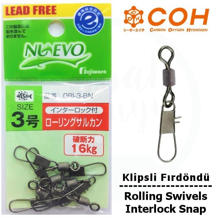 COH Klipsli Fırdöndü #3 16kg (Interlock Snap)
