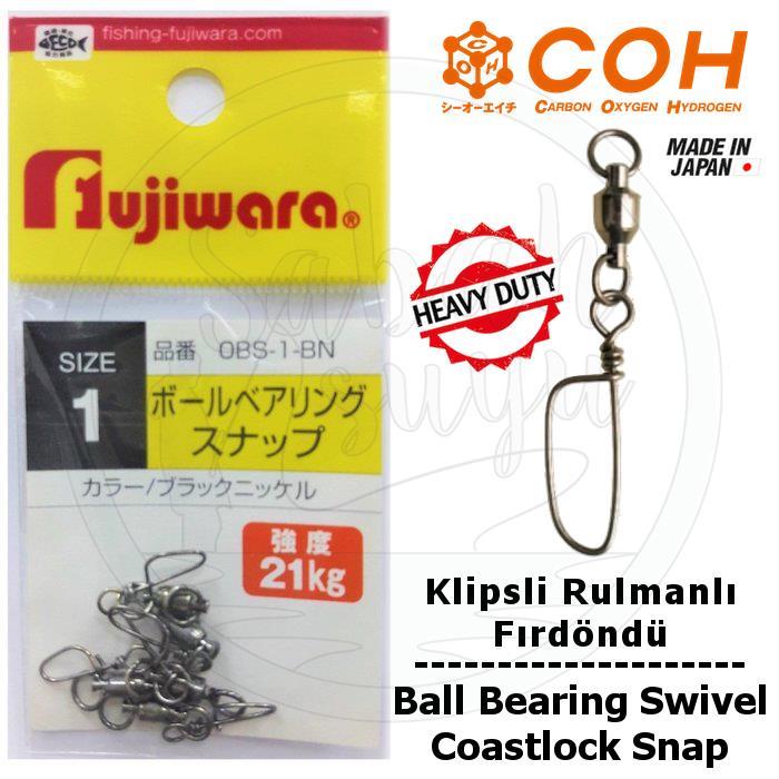 COH Klipsli Rulmanlı Fırdöndü EX #1 21kg (Heavy Duty / Coastlock Snap)