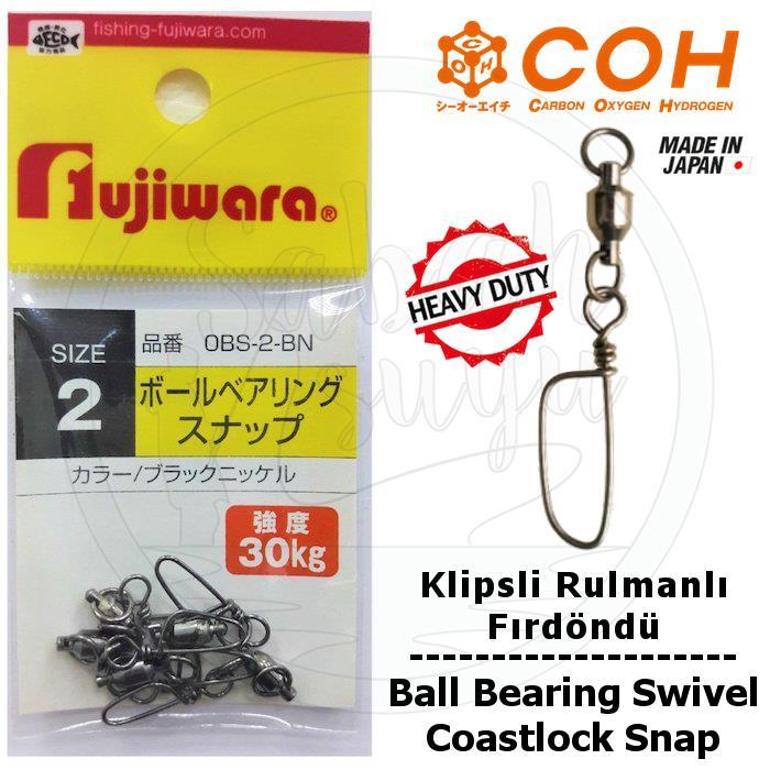 COH Klipsli Rulmanlı Fırdöndü EX #2 30kg (Heavy Duty / Coastlock Snap)