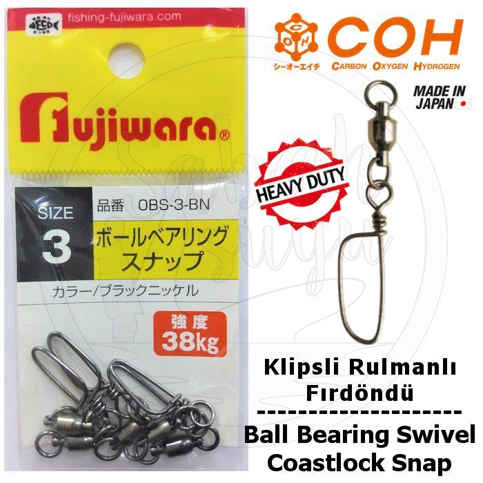 COH Klipsli Rulmanlı Fırdöndü EX #3 38kg (Heavy Duty / Coastlock Snap)
