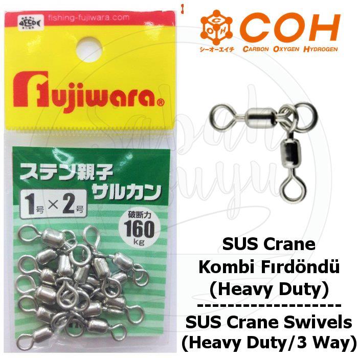 COH SUS Crane Kombi Fırdöndü # 1 X 2 (Heavy Duty / 3 Way)