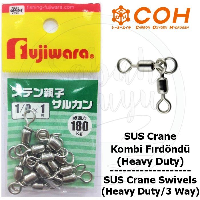 COH SUS Crane Kombi Fırdöndü # 1/0 X 1 (Heavy Duty / 3 Way)