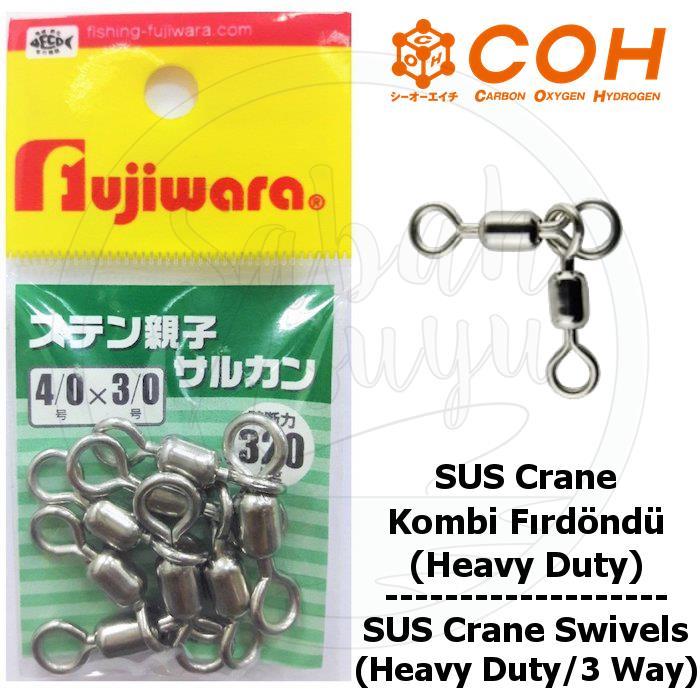 COH SUS Crane Kombi Fırdöndü # 4/0 X 3/0 (Heavy Duty / 3 Way)