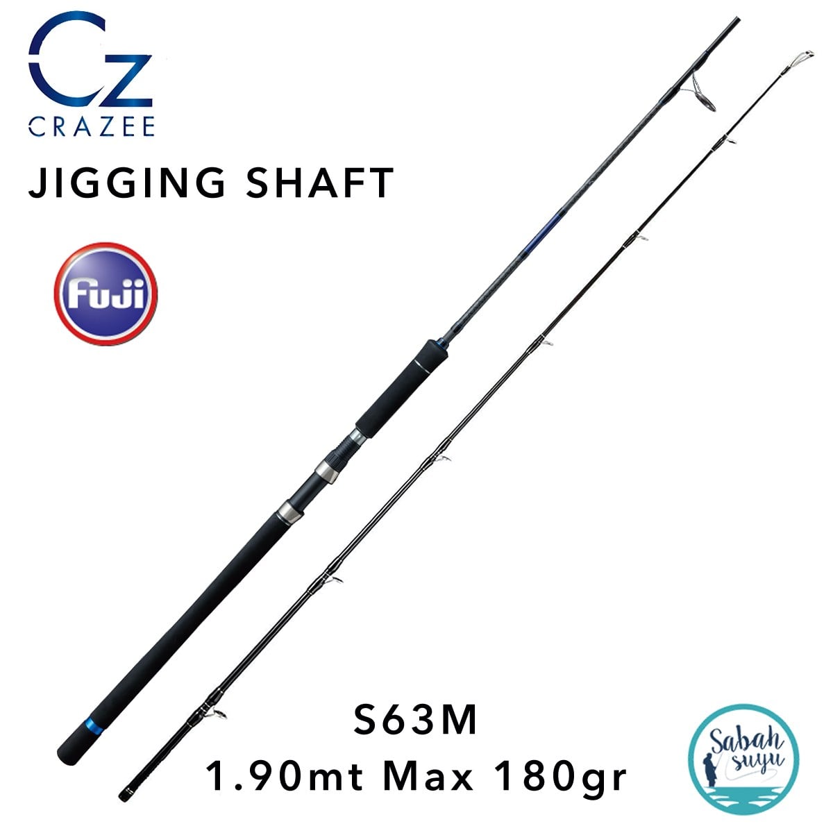 Crazee Jigging Shaft S63M Jigging Kamış 1.90mt Max 180gr