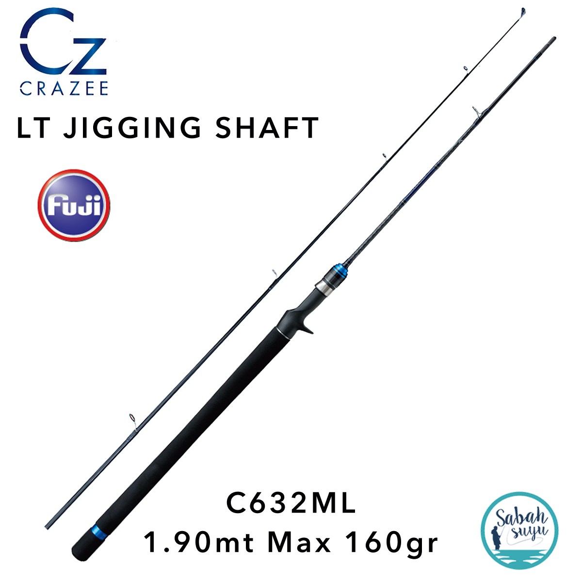 Crazee LT Jigging Shaft C632ML Light Jigging Kamış 1.90mt Max 160gr