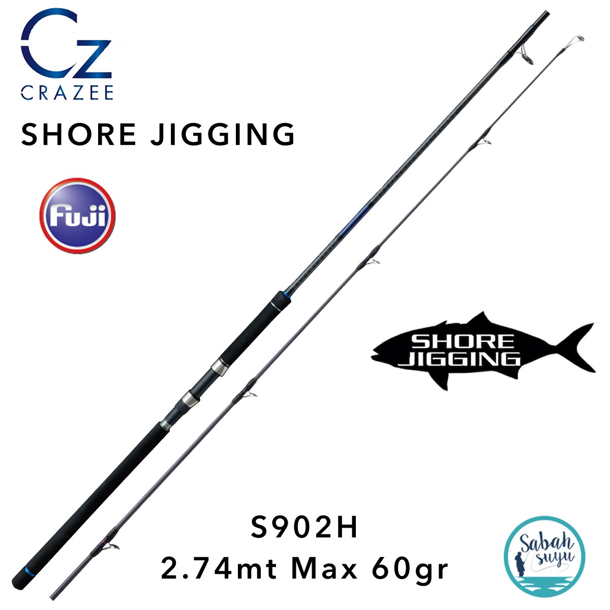 Crazee S902H Shore Jigging Game Kamış 274cm Max.60gr