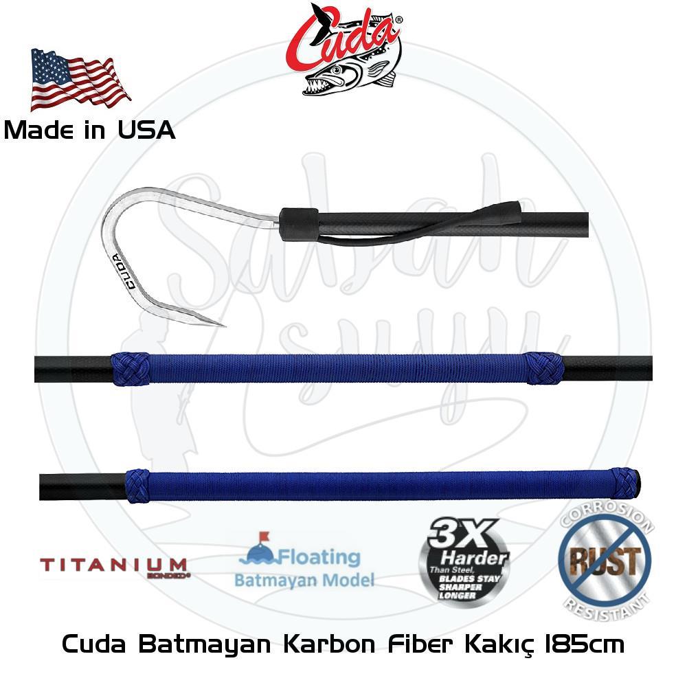 Cuda Batmayan Karbon Fiber Kakıç 185cm - Kanca 8cm