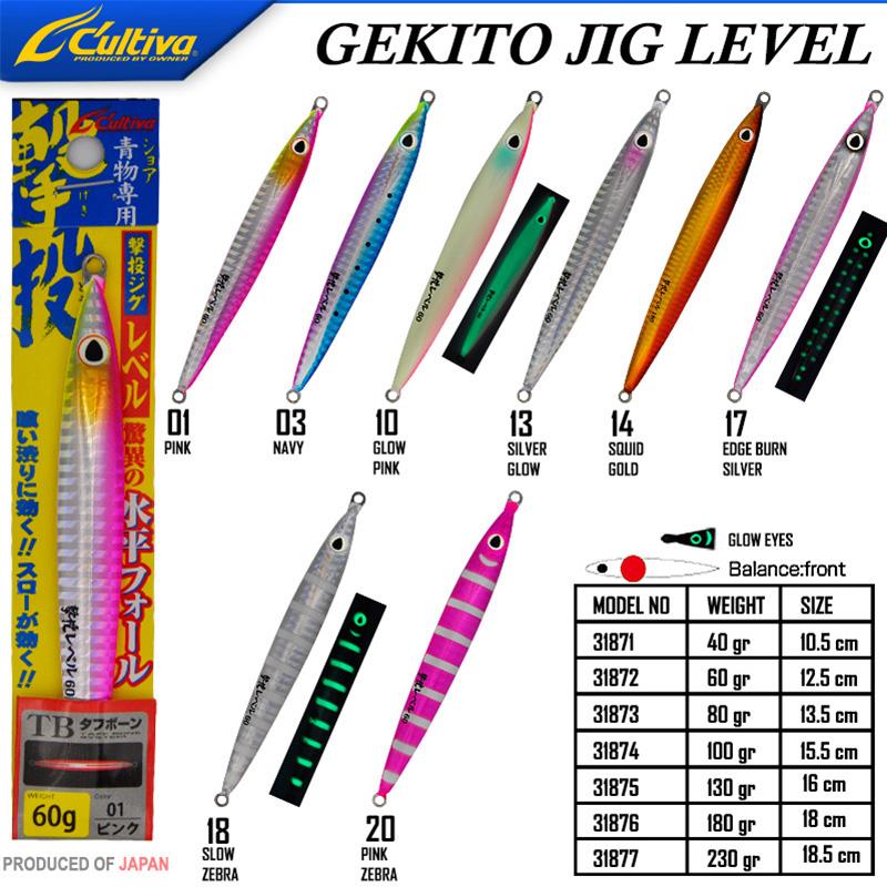 Cultiva 31875 Gekito Jig Level 130gr 16.0cm