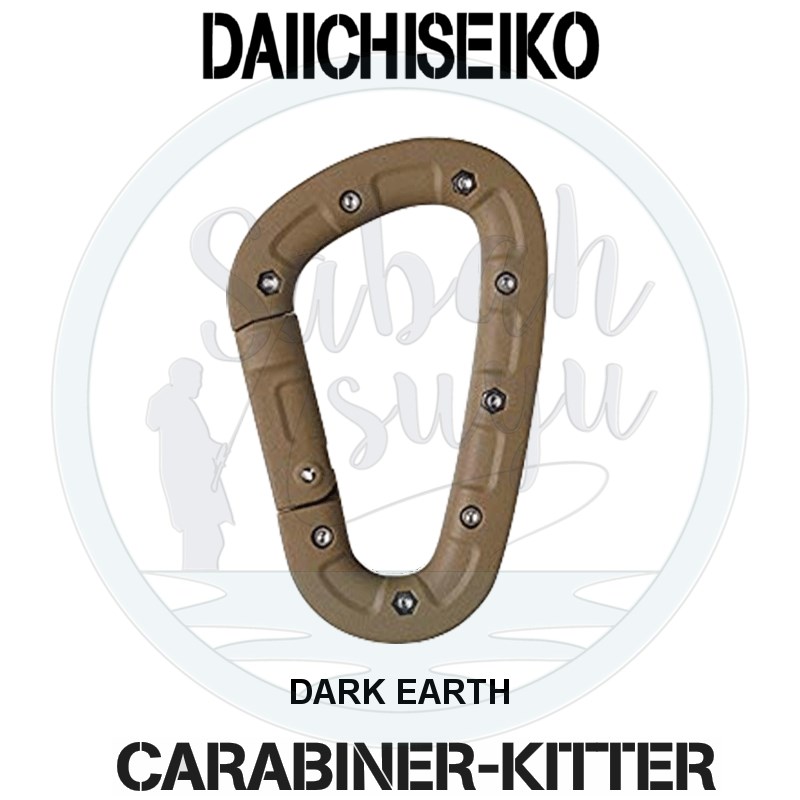 Daiichiseiko Carabiner Kitter Düğüm Sıkma - Misina Koparma Aparatı Dark Earth