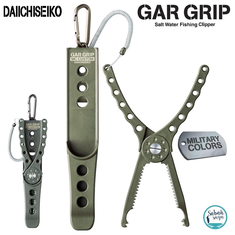 Daiichiseiko Gar Grip MC Balık Maşası 23 cm + Taşıma Kılıfı Foliage Green