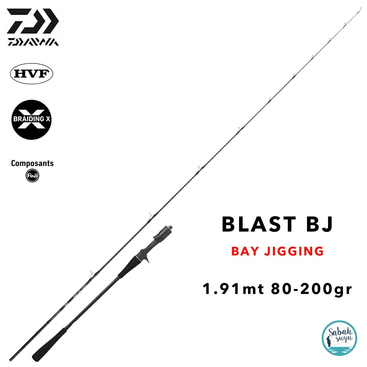 Daiwa Blast BJ 1.91mt 80-200gr (S2P) Tetikli Jigging Kamış