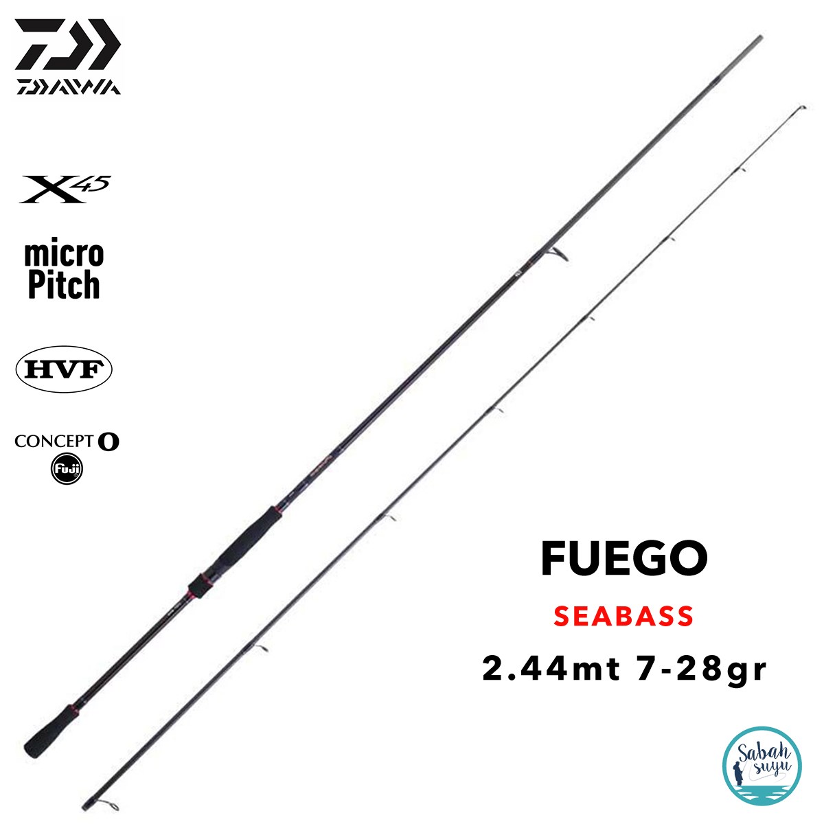 Daiwa Fuego AF 2.44mt 7-28gr (2P) Spin Olta Kamışı