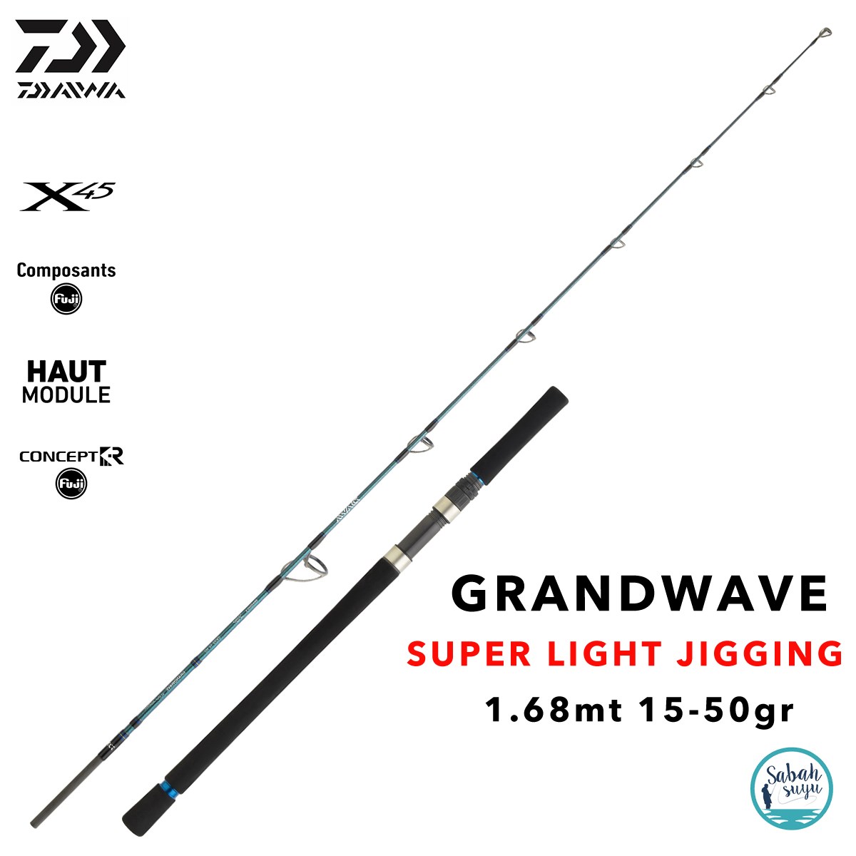 Daiwa Grandwave 1.68mt 15-50gr (S2P) Super Light Jigging Kamış