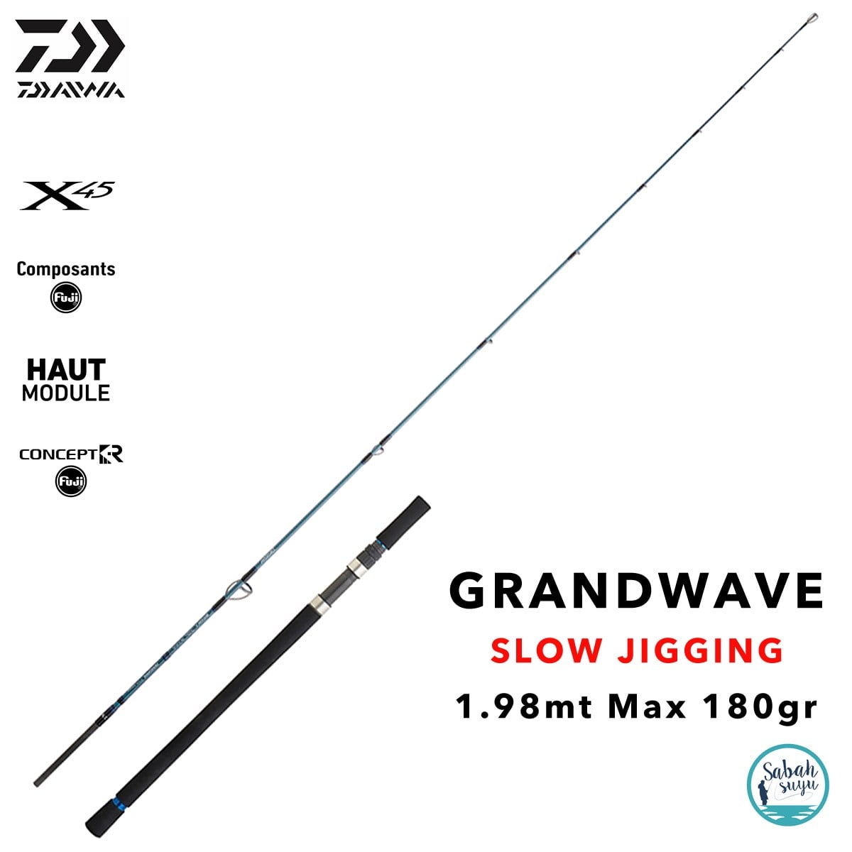 Daiwa Grandwave 1.98mt Max 180gr (S2P) Slow Jigging Kamış