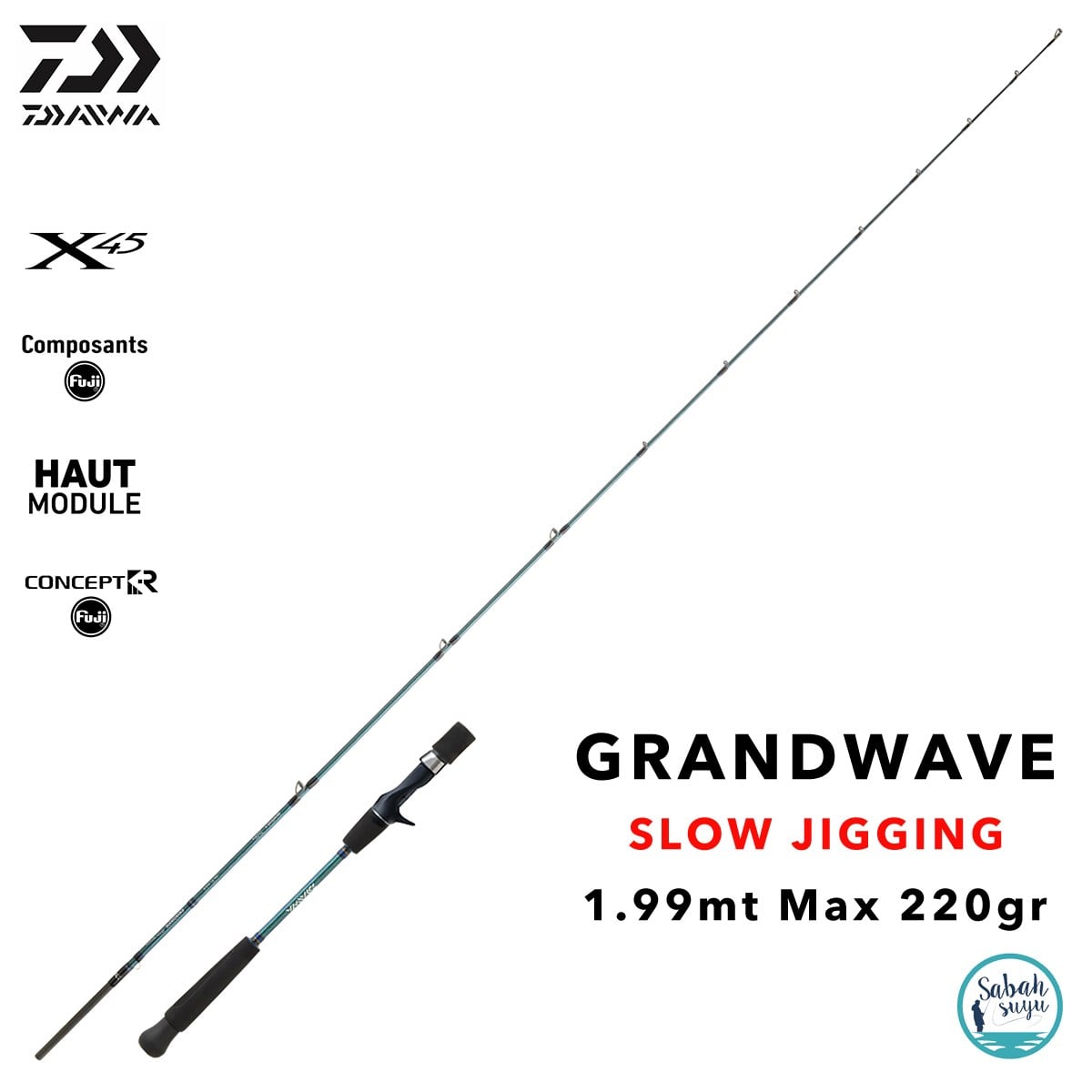 Daiwa Grandwave 1.99mt Max 220gr (S2P) Tetikli Slow Jigging Kamış